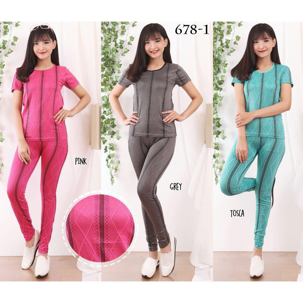 Setelan Baju senam / Setelan Baju Zumba / Setelan senam Import