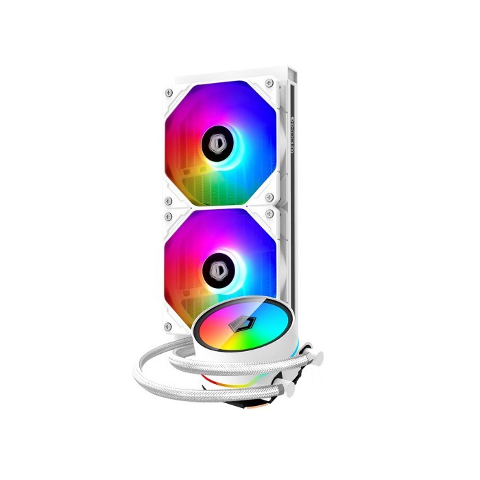 ID-COOLING ZOOMFLOW 240 XT SNOW - AIO Liquid Water Cooler ARGB Sync