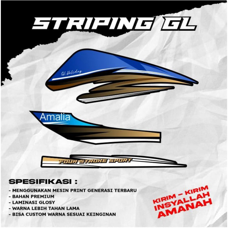 striping gl custom bisa request nama