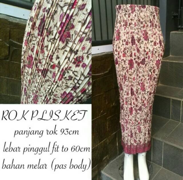 ROK PLISKET INSTAN/ROK KONDANGAN/ROK PESTA/ROK TINGGAL PAKAI ALLL SIZE