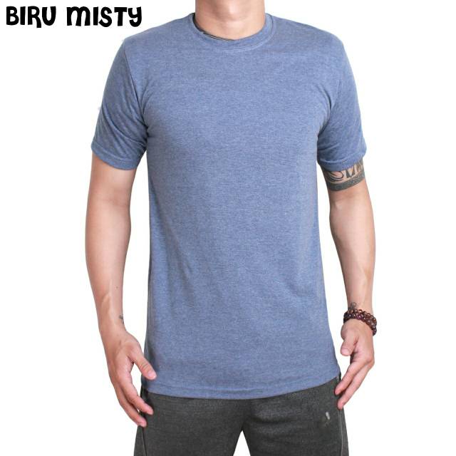 Kaos polos combed 30s misty / Kaos distro polos misty