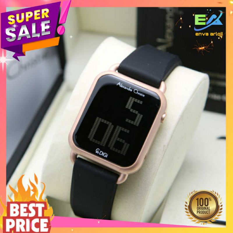 ALEXANDER CHRISTIE WANITA ORIGINAL AC 9332 TERBARU ORI MURAH DIGITAL RUBBER GARANSI RESMI 1 TAHUN