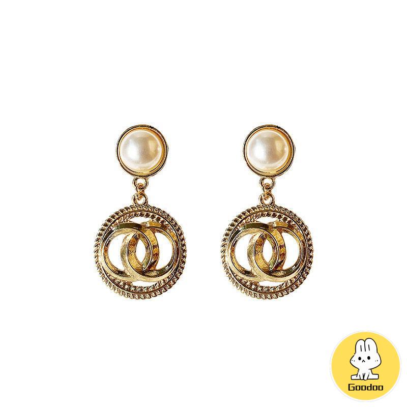 Anting-Anting Fashion Gaya Istana Anting-Anting Mutiara Anting-Anting Wanita Anting-Anting Kepribadian -Doo