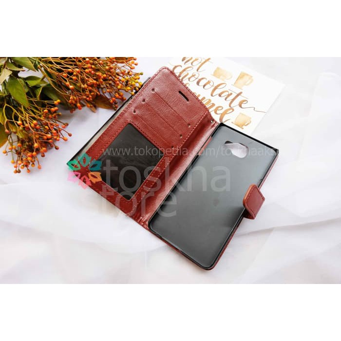 Samsung A5  2016  Leather Flip Wallet Case Cover Promo
