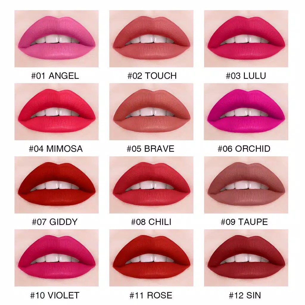 Lipstick Cair Mini Hasil Matte Tahan Lama Tahan Air