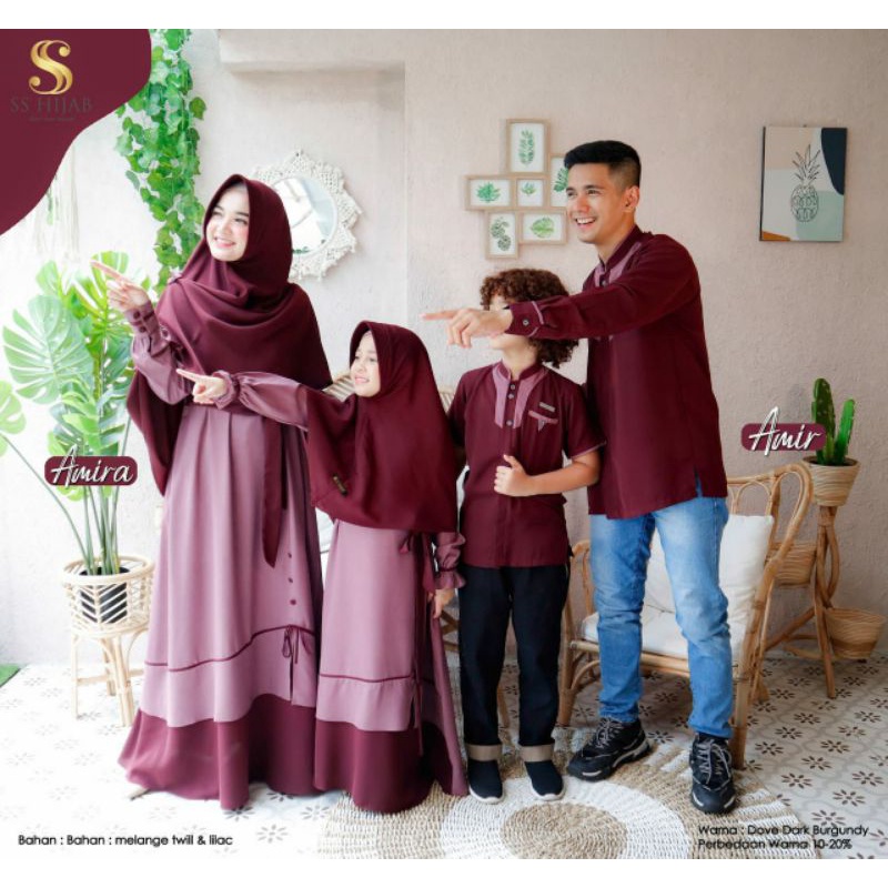 (DAD) Sarimbit Amir Amira SS Hijab (READY STOCK)