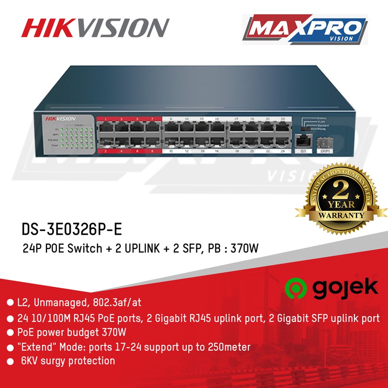 DS-3E0326P-E - HIKVISION POE