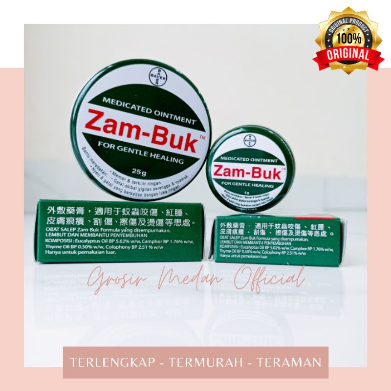 ZAMBUK ORIGINAL 100% TERSEDIA UKURAN BESAR DAN KECIL OBAT MEMAR DIGIGIT NYAMUK DAN SERANGGA