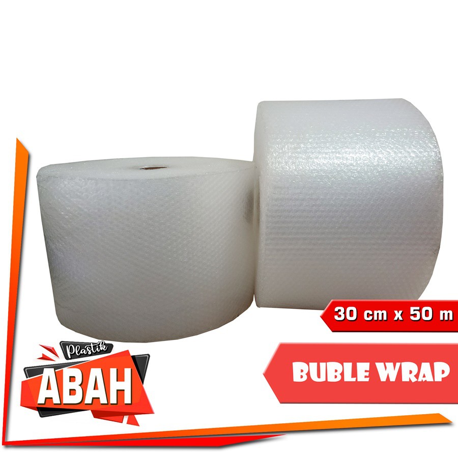 

BUBBLE WRAP UKURAN KECIL 30 cm x 50 m TEBAL WARNA BENING BANDUNG