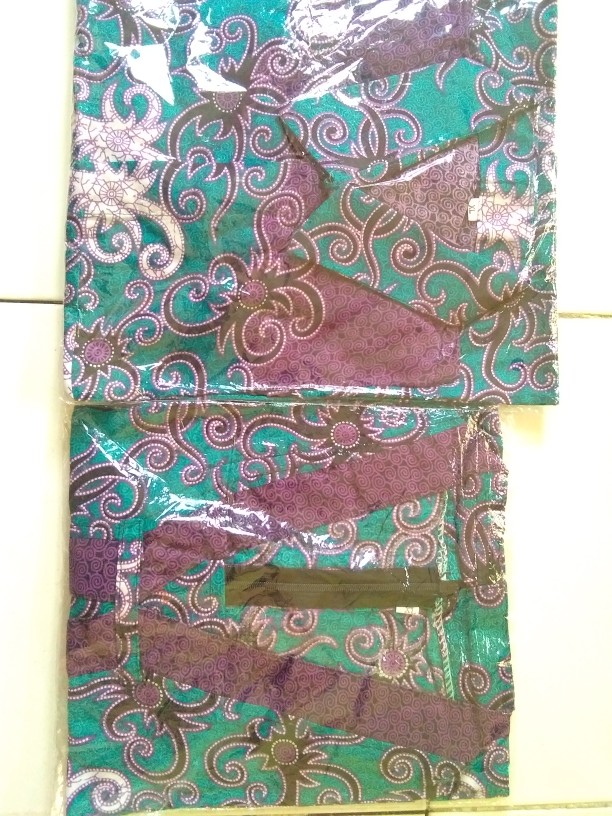 Batik Couple Keluarga Terbaru  Sania Ruffle Ori Ndoro Jowi Dnt Mega Biru