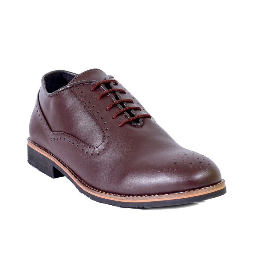 Cerberus Brown | Sepatu Vintage Ori Klasik Kulit Pria Cowok Men Wingtip Footwear | FORIND x Lvnatica