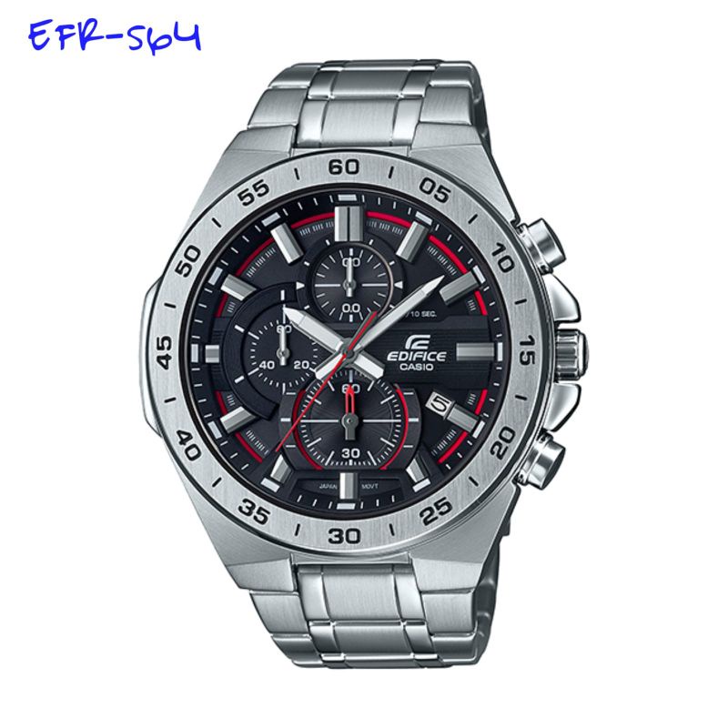 JAM TANGAN EDIFICE PRIA EFR-564 CHRONOGRAPH ORIGINAL FREE BOX