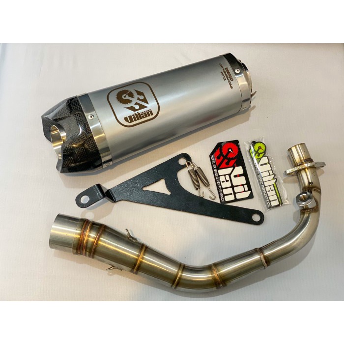 Knalpot villan tech1 full set vespa matic sprint primavera lx BARANG 100% ORIGINAL