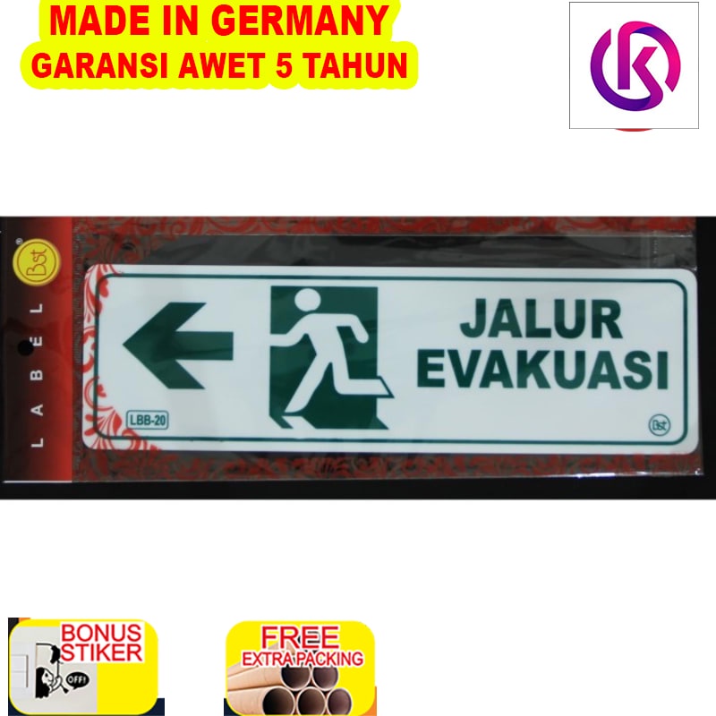 

Promo PAPAN LABEL AKRILIK TANDA JALUR EVAKUASI KIRI BESAR