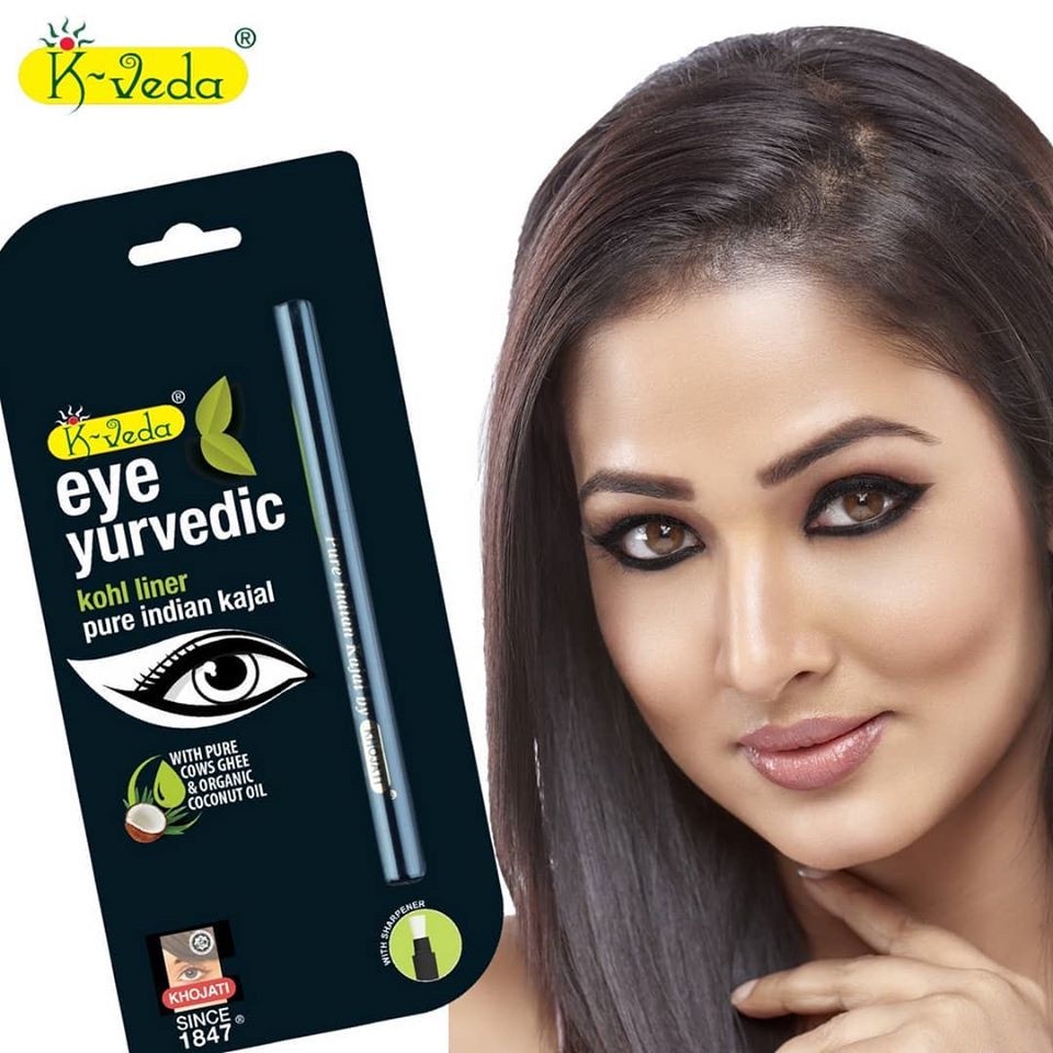 Celak Mata Kajal Khojati Eyeyurvedic Kohl Liner- mumtaz delux kajal - bubuk elsherifain -  delux surma