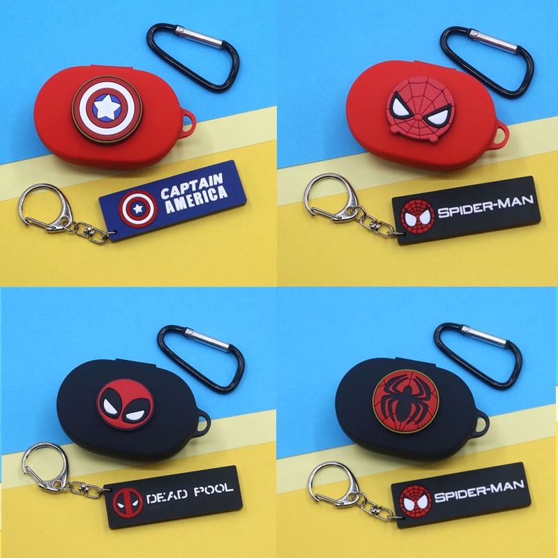 Casing Soft Case Silikon Motif Kartun Marvel Untuk Xiaomi Redmi AirDots 1 / 2 / 3