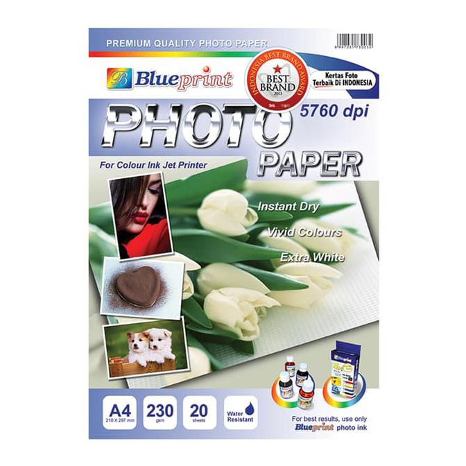 

Favorit] Blueprint Kertas Foto Glossy 230 Gsm A4 Polos - Putih