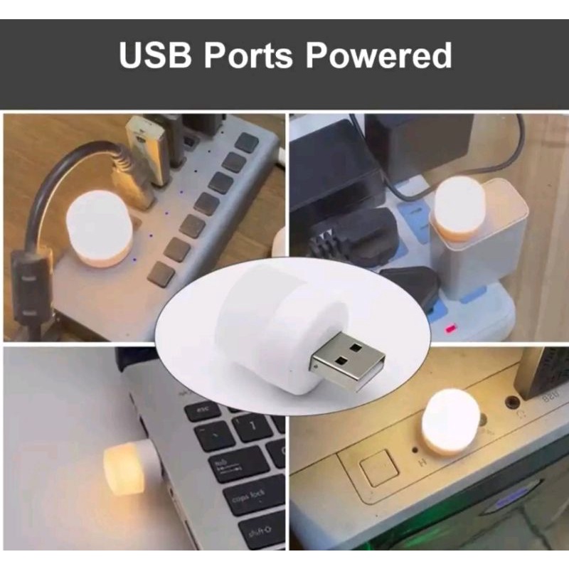 BOLA LAMPU USB MINI LAMPU BACA TIDUR