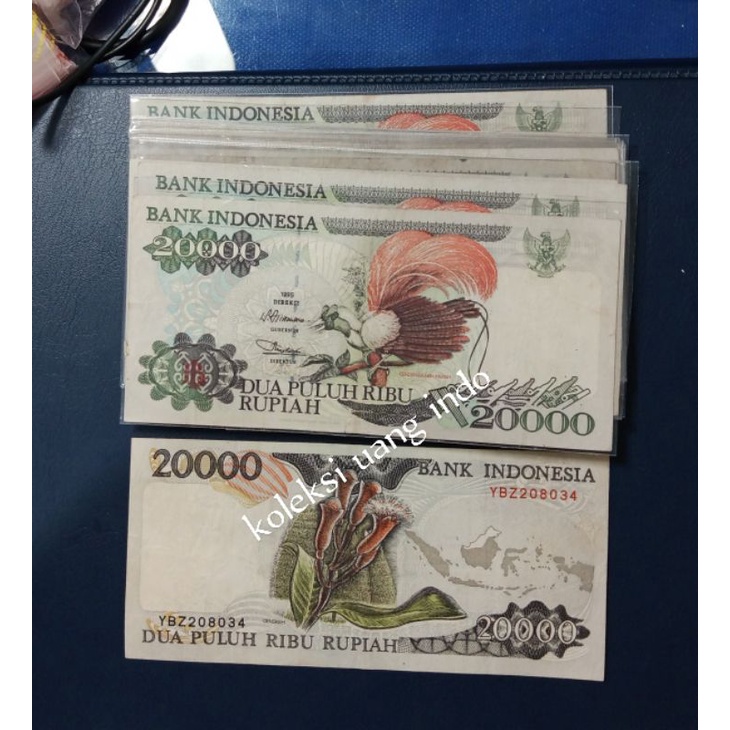UANG KUNO 20RB CENDRAWASIH TH 1995.BEKAS
