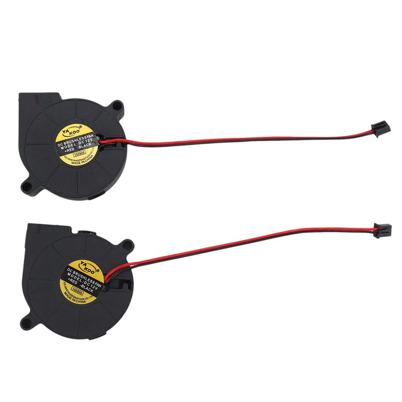 2pcs Kipas Pendingin DC 12V 0.15A 50mm X 15mm Untuk Printer 3d