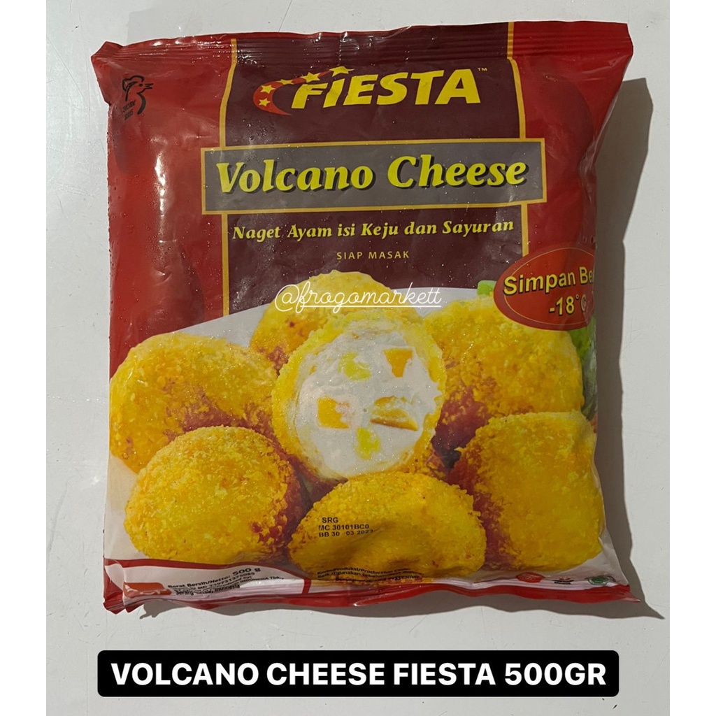 Nugget Ayam Isi Keju &amp; Sayuran Fiesta Volcano Cheese 500gr