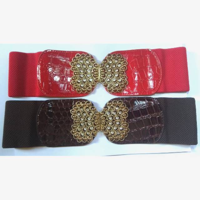 Gesper Fashion Cewek Ikat Pinggang Sabuk Rantai Wanita Gold Belt Korea ban fashion permata per