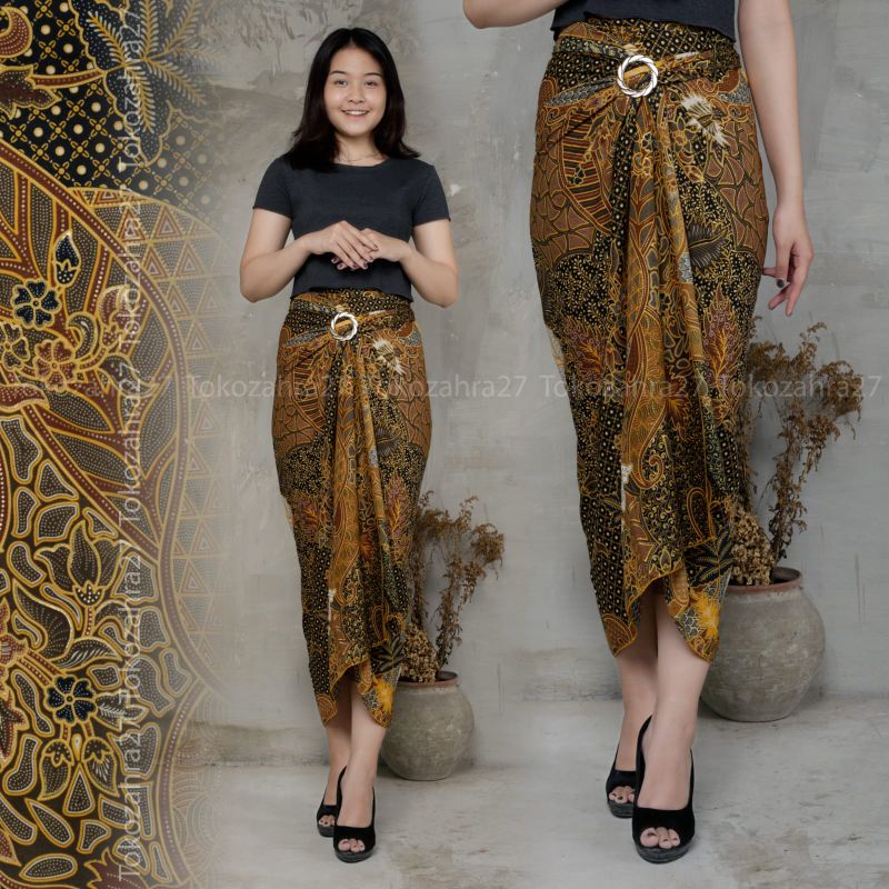 Rok Serut Bawahan Kebaya Motif Aurel By Zahratul27 Rok Lilit/Rok Serut/Rok Wisuda/Rok Batik/Rok Kondangan