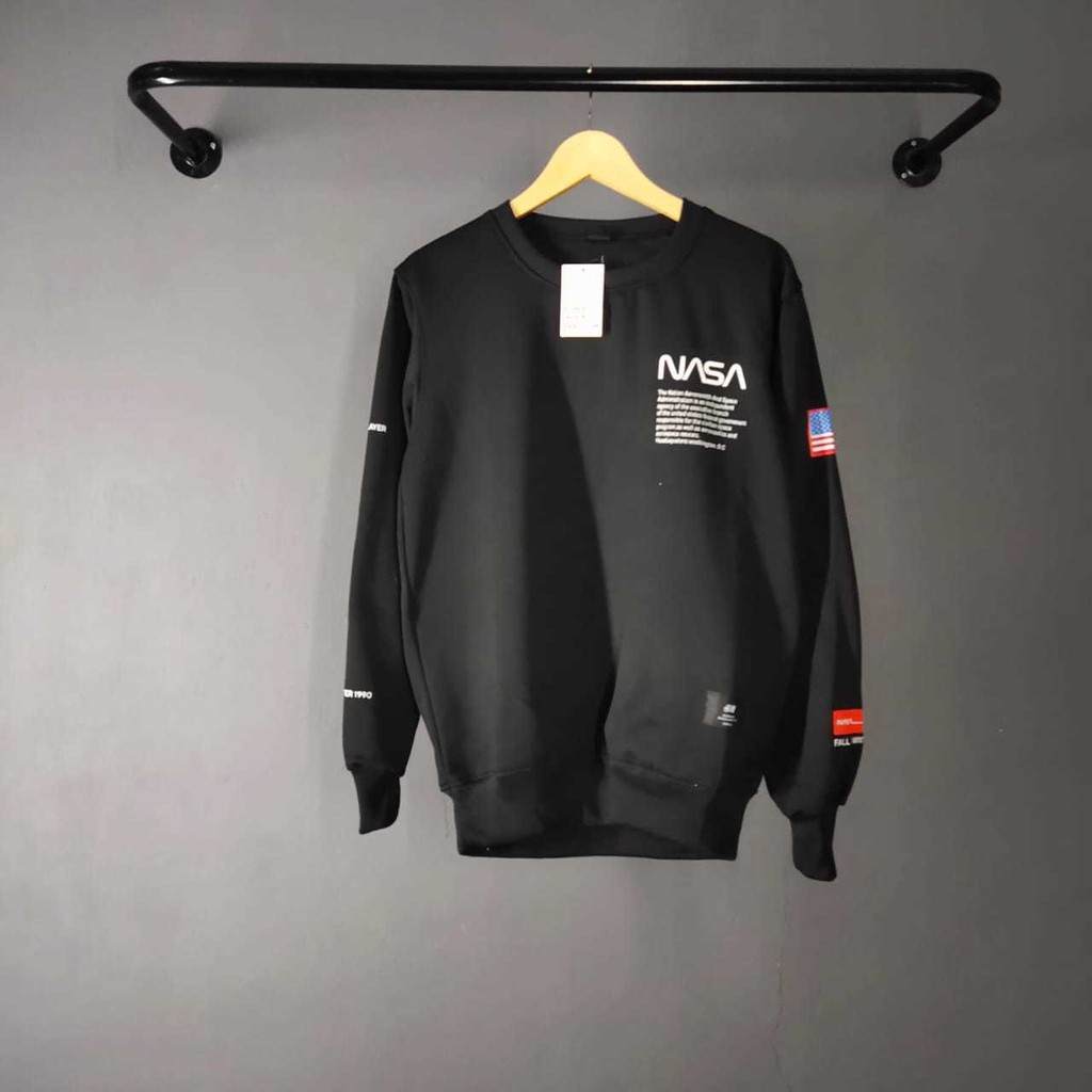 CREWNECK NASA H*M Original USA / Jaket Hoodie Nasa Tanpa Topi Pria-Wanita Hoodie Termurah