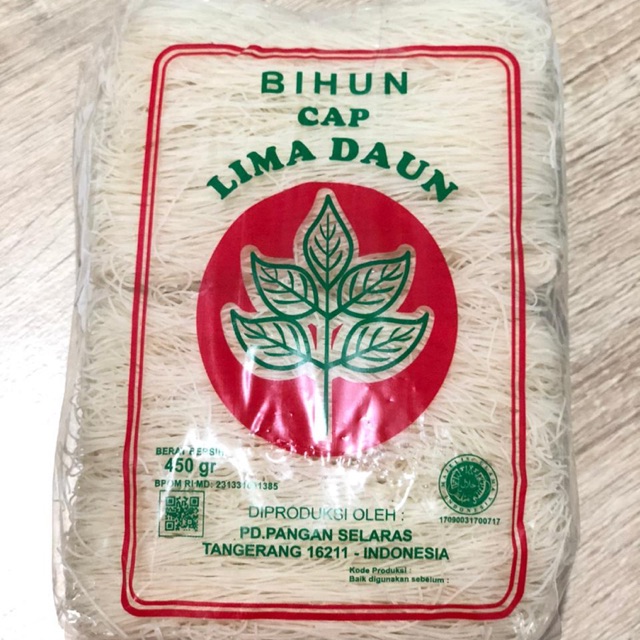 

BIHUN CAP LIMA DAUN 450 gr TANGERANG