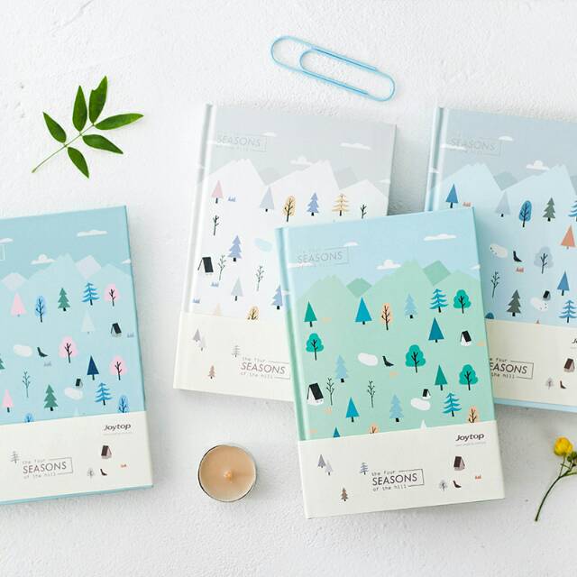 

Seasons of the Hill Hardcover Ruled Notebook