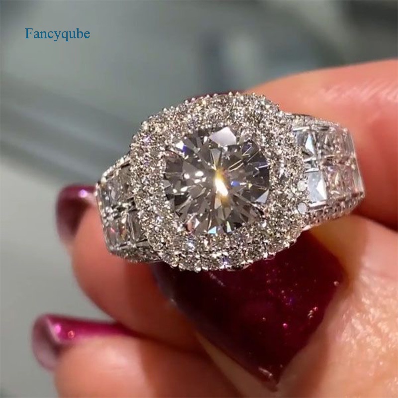 Fancyqube Cincin Wanita Untuk Pesta Pernikahan