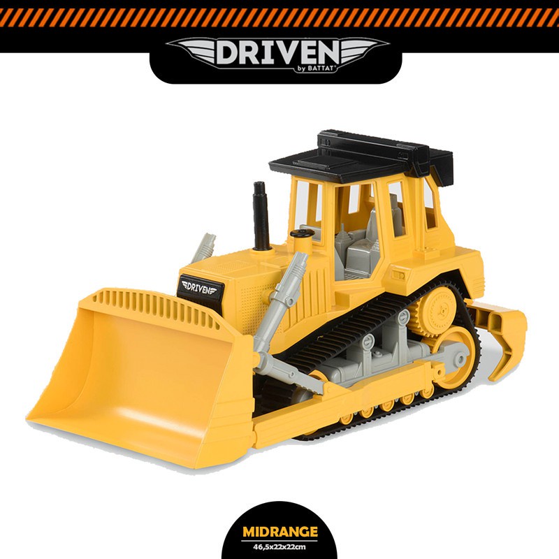 DRIVEN BY BATTAT - Bulldozer WH1004Z Midrange Series Mainan Anak Truk Mobil Mobilan Diecast