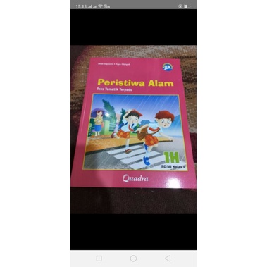 

Tematik Quadra SD kelas 1H Peristiwa alam
