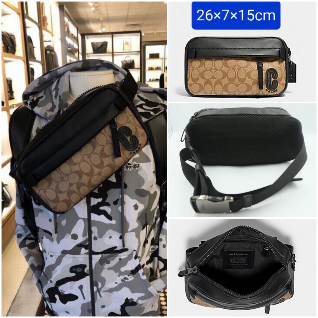 TAS SELEMPANG PRIA COACH ORI FO BAHAN KULIT 01