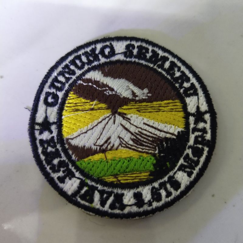 emblem patch bordir semeru