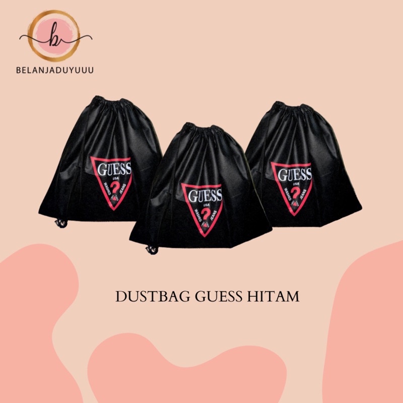 Guess Dustbag Hitam / Db Pengganti / Cover tas