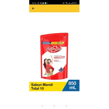 lifebuoy cair 850 ml