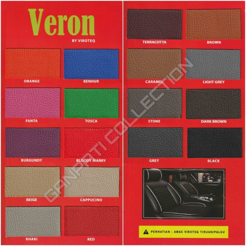 Kain Oskar Oscar Kulit Sofa Jok Mobil Kursi Sintetis Kulit Jeruk Imitasi MBTECH - Veron