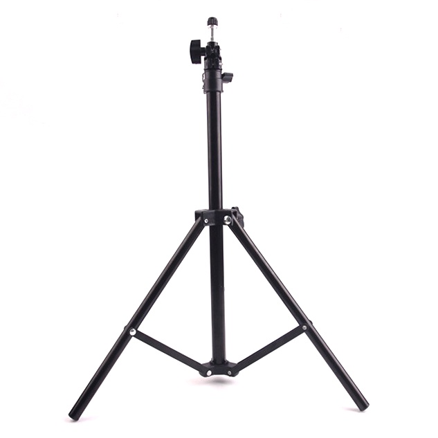 TaffSTUDIO Portable Light Stand Tripod 1 Section 160cm for Studio Lighting - TB-037 - Black