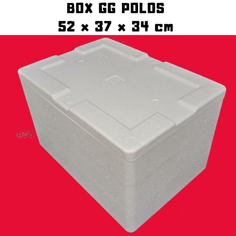 Box Styrofoam GG Box Besar 52x37x35 cm Box Ikan Sedang Foam Box