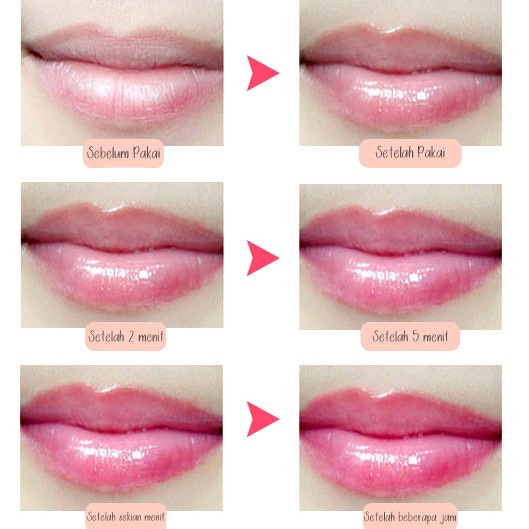 100% Original CMAADU Color-Changing Beauty Lip Gloss Cair Anti Air Waterproof Tahan Lama Longlast