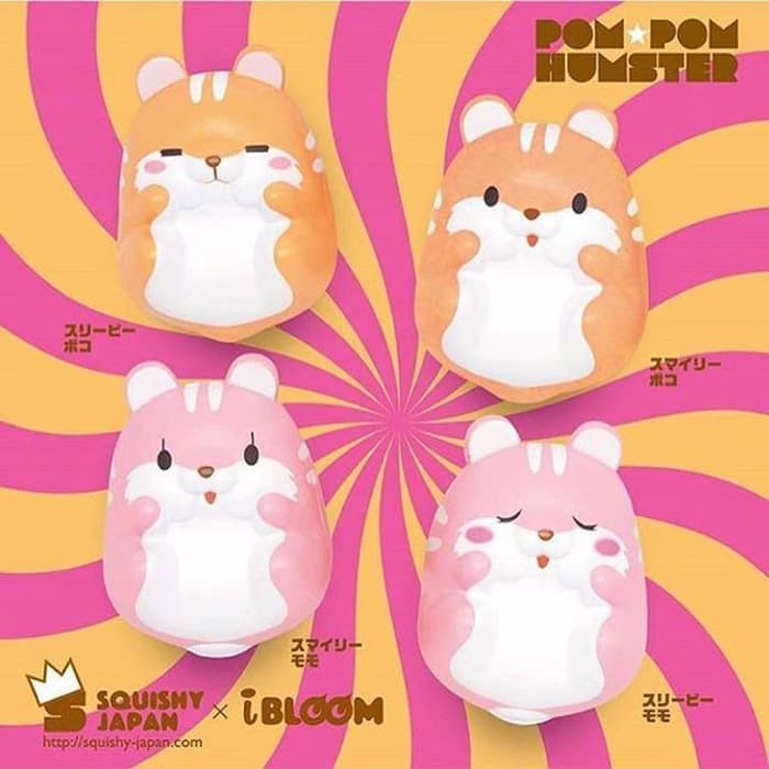 POM POM HAMSTER IBLOOM ORIGINAL MOMO POCO SQUISHY /