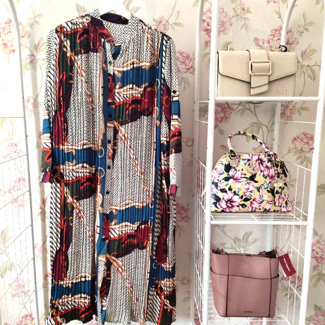 Baju Plisket Motif Bangkok