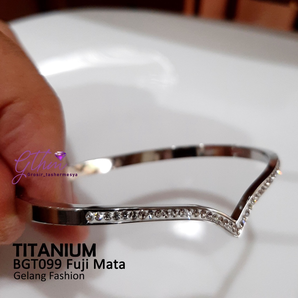 gelang tangan fuji aurel titanium anti karat BGT099