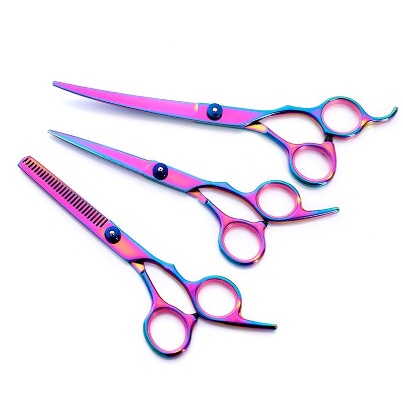 Perlengkapan Gunting Grooming Rambut Bulu Kuku Anjing Kucing Pet Scissors Set