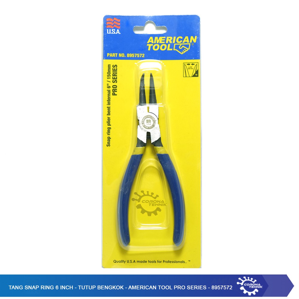 Tang Snap Ring 6 Inch - Tutup Bengkok - American Tool - 8957572