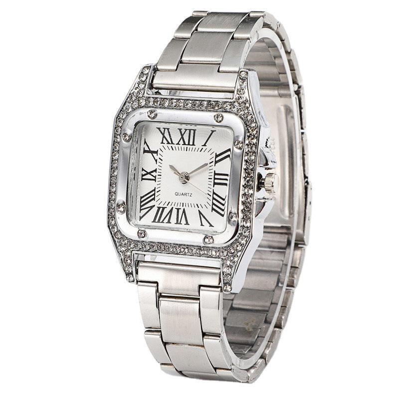 ✅ COD KUMA Jam Tangan Wanita Berlian Mewah JamTangan Analog Wanita Tali Stainless Steel Grosir