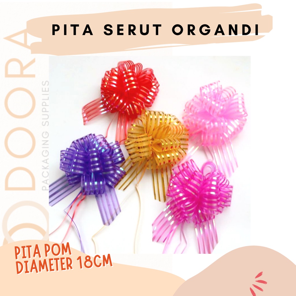 

[Doora] Pita Tarik Organdi / Pull Bow Ribbon