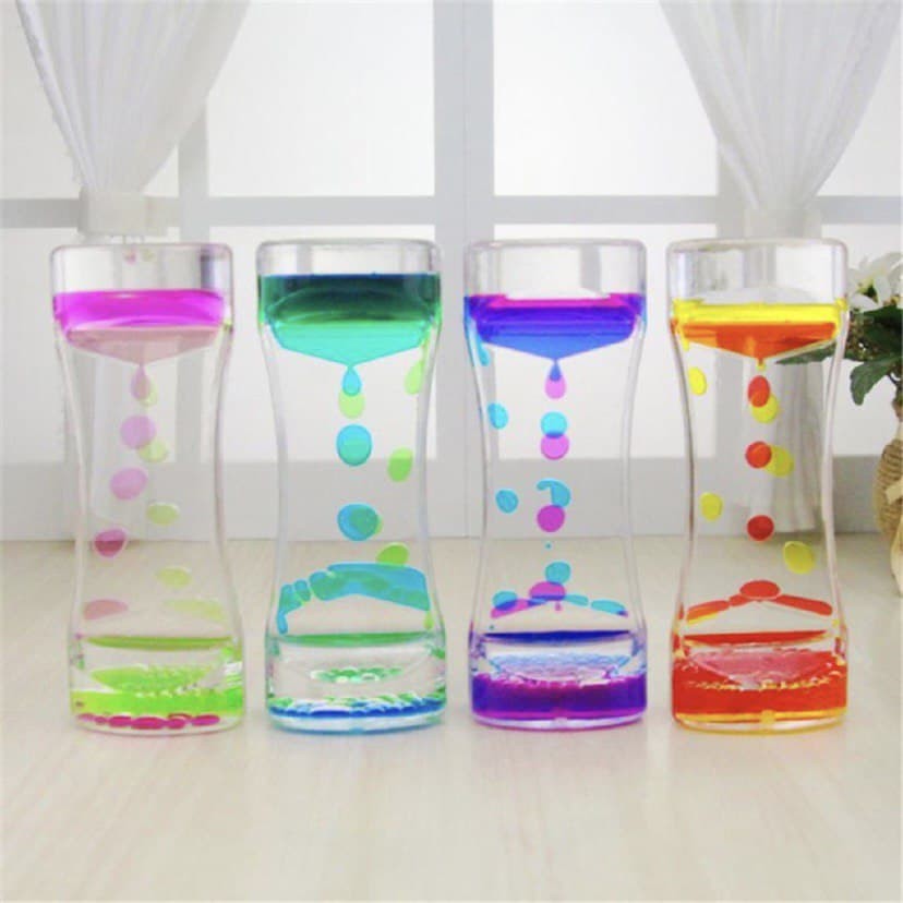 Liquid Motion Bubbler Sensory Toy Fidget Pop It Timer Jam Air Tiktok