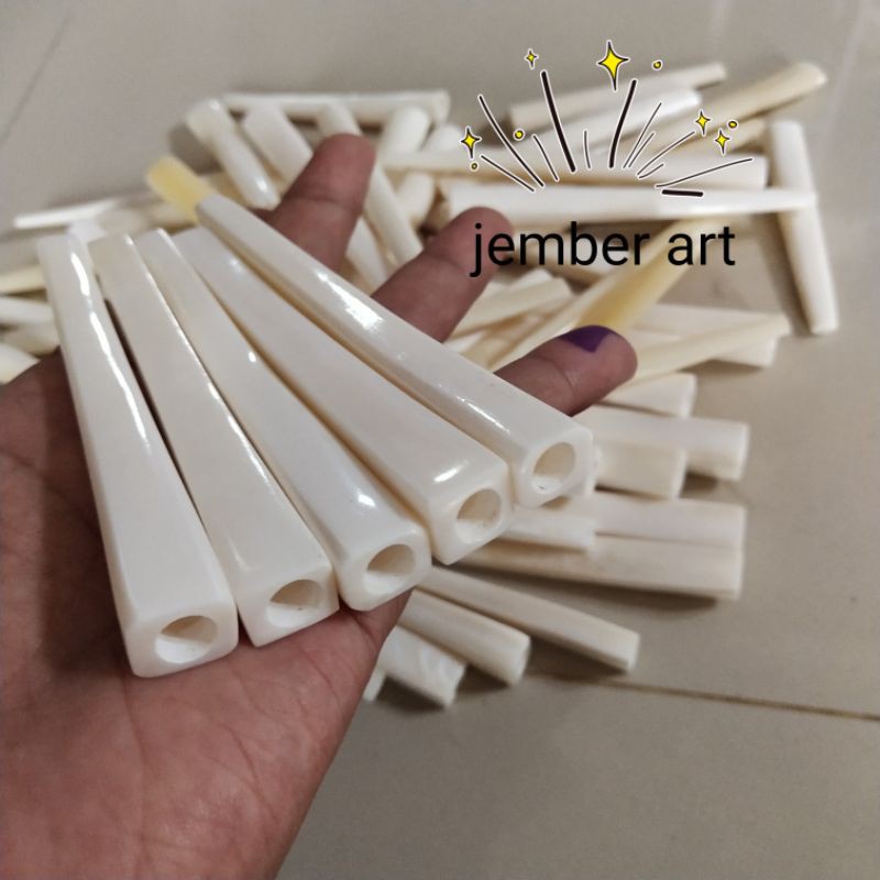 Once pipa tulang sapi model segi 4